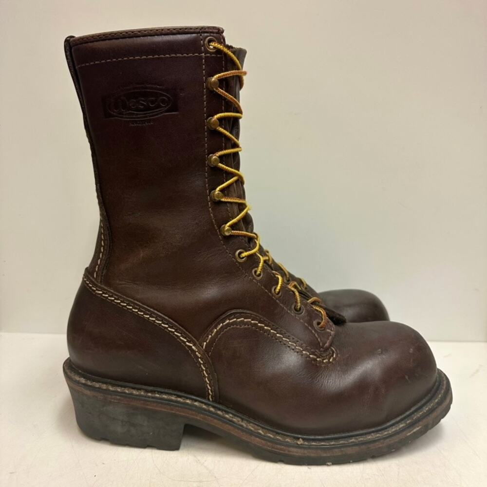 VGUC Wesco VoltFoe Work Boots 10" Lineman Logger Composite Toe Made in USA 10 D